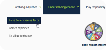 Gaming limits, lotoquebec.com